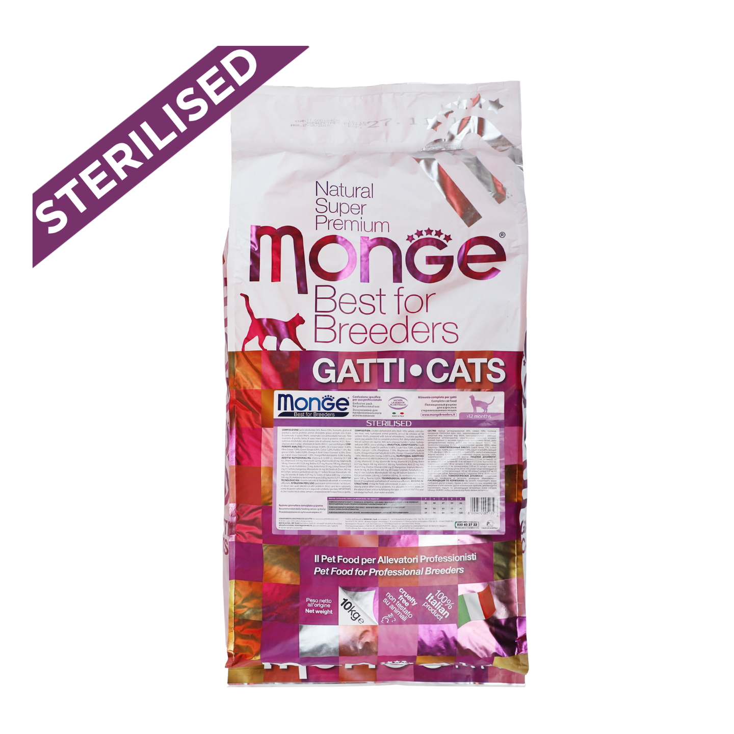 Monge Natural Superpremium Sterilised (10kg) bag