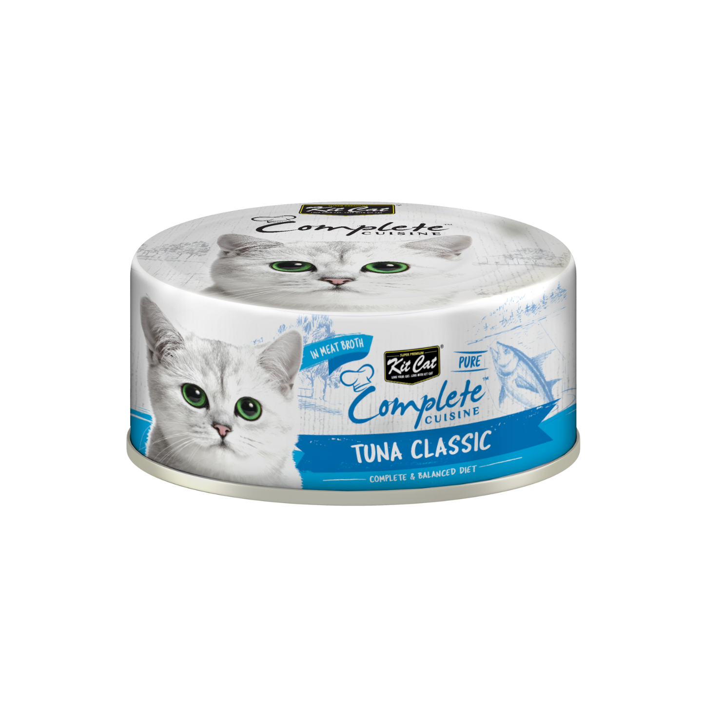 [24 Cans] Kit Cat Complete Cuisine Tuna Classic (70g)
