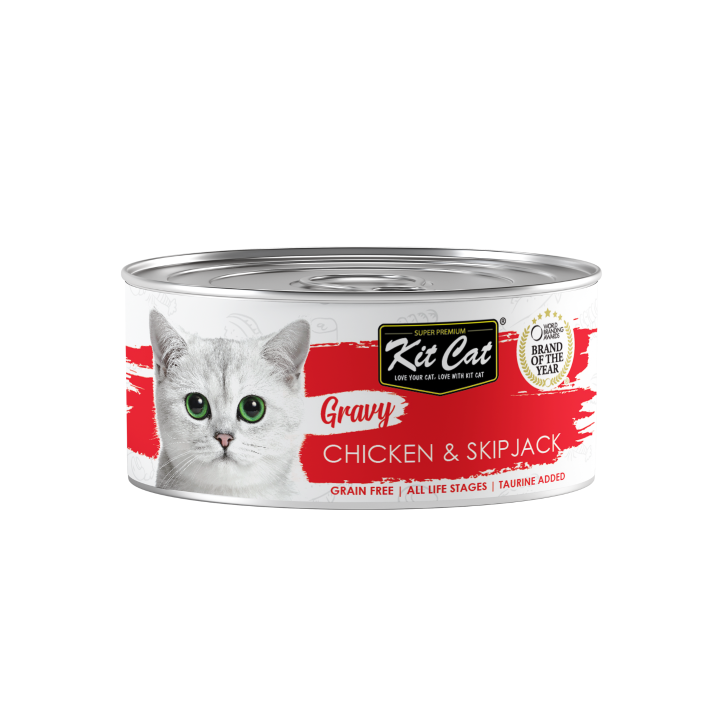 [24 Cans] Kit Cat Gravy Chicken & Skipjack (70g)