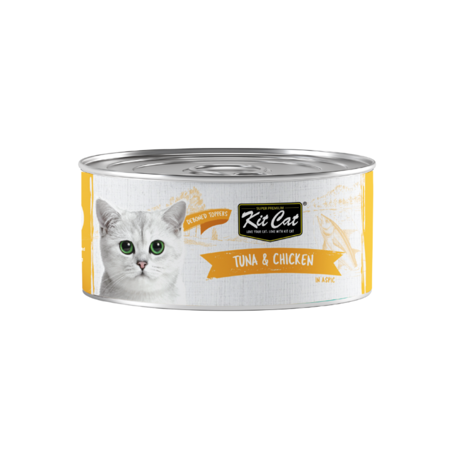 [24 Cans] Kit Cat Deboned Tuna & Chicken (80g)
