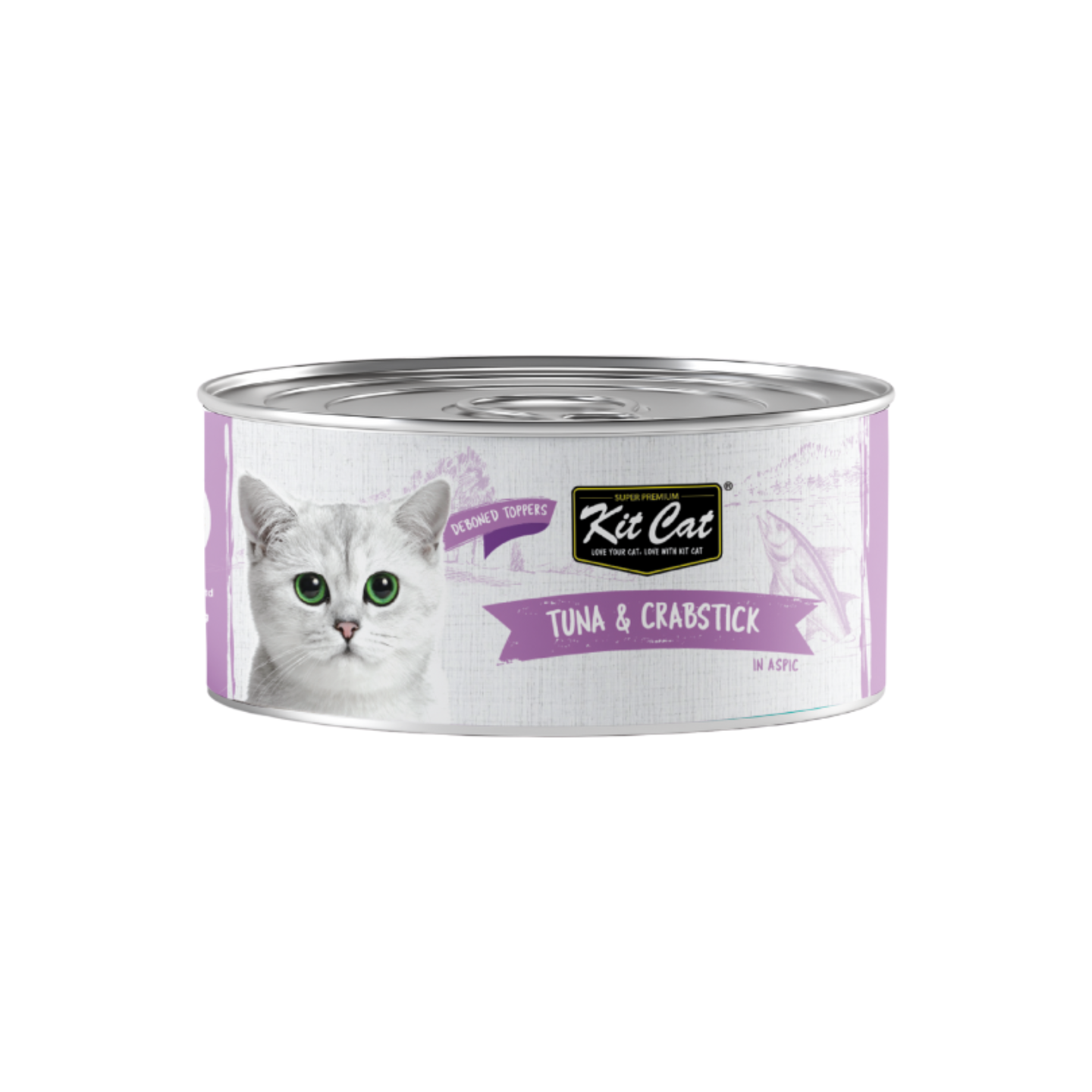 [24 Cans] Kit Cat Deboned Tuna & Crabstick (80g)