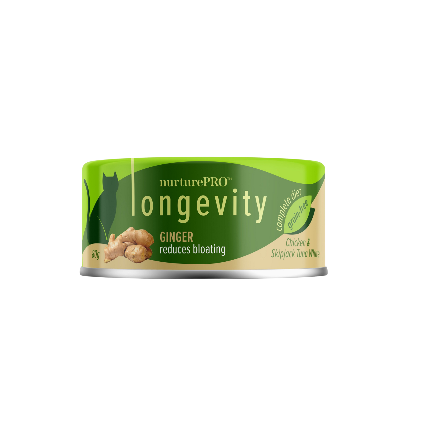 Nurture Pro Longevity Chicken & Skipjack Tuna with Ginger (80g) 24 pack