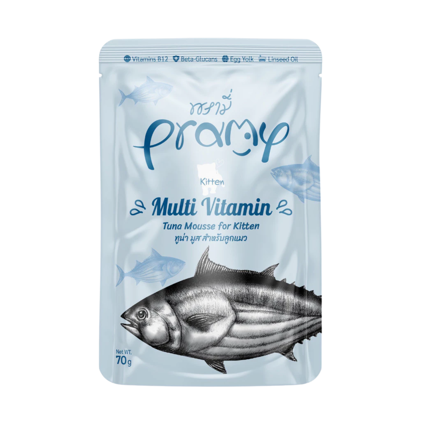 Pramy Kitten Multi Vitamin Tuna Mousse 12-Pouch Pack