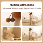 Island Tiki Tales Large Egg Cat Toy & Coconut Tree Combo Scratching Post - Image 4