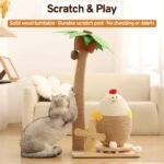 Island Tiki Tales Large Egg Cat Toy & Coconut Tree Combo Scratching Post