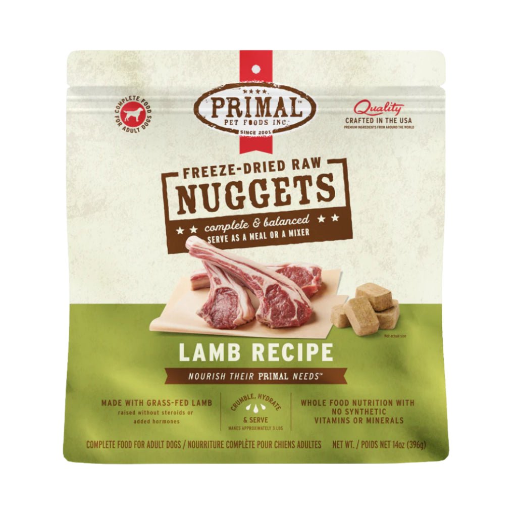 Primal Canine Freeze-Dried Raw Nuggets Lamb Formula (14oz / 397g)