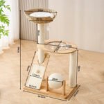 Willow Cat Tower (94cm) solid wood construction