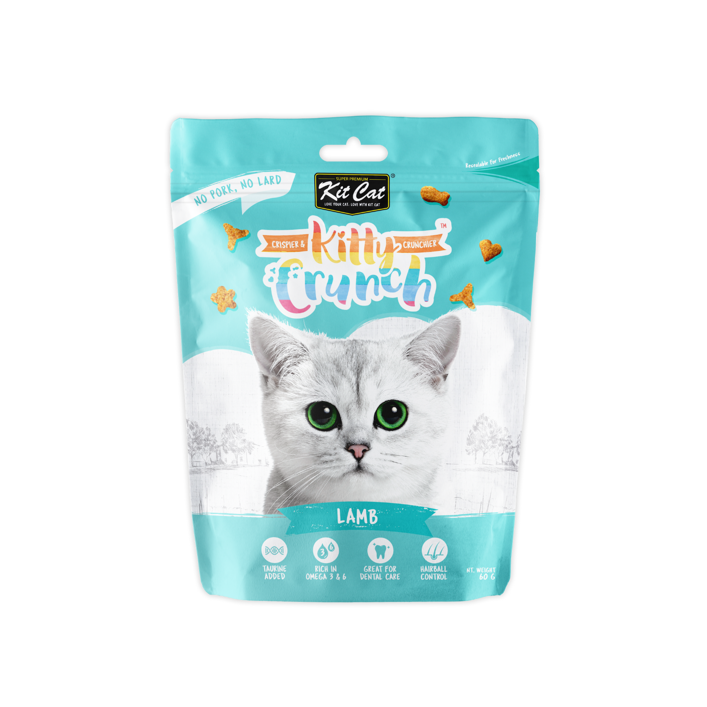 Kit Cat Kitty Crunch Lamb Flavour Cat Treat (60g)
