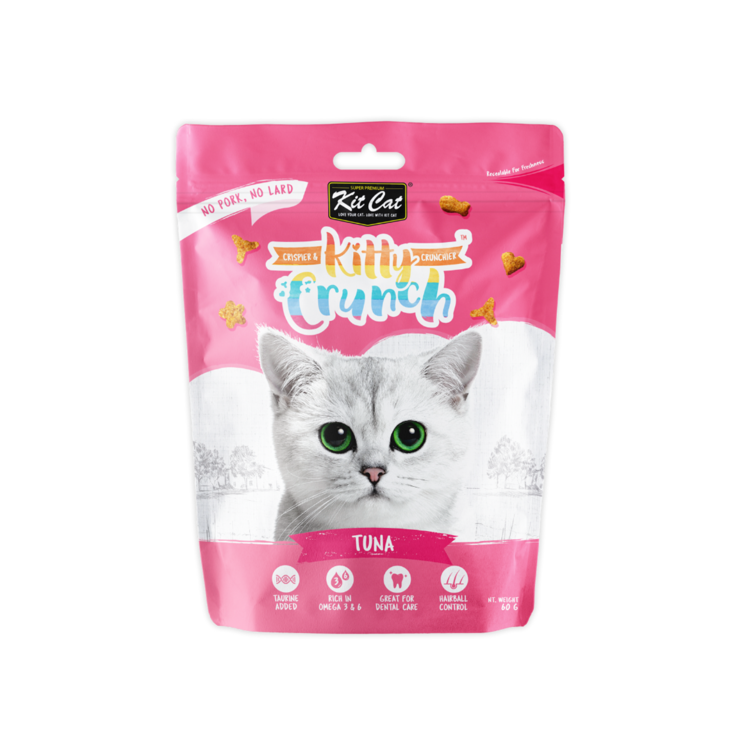 Kit Cat Kitty Crunch Tuna Flavour Cat Treat (60g)
