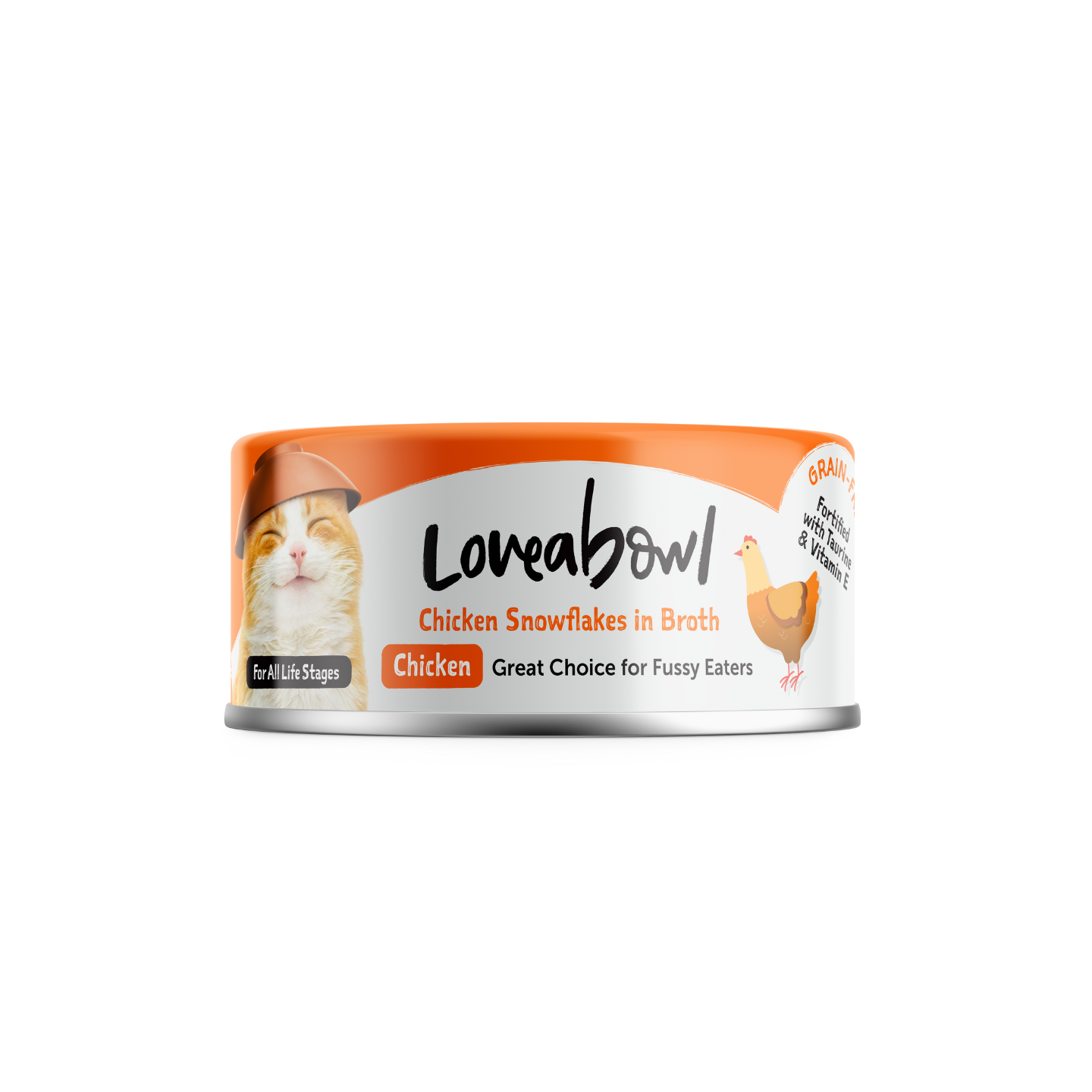 Loveabowl Chicken Snowflakes In Broth 70g 24-can bulk packaging