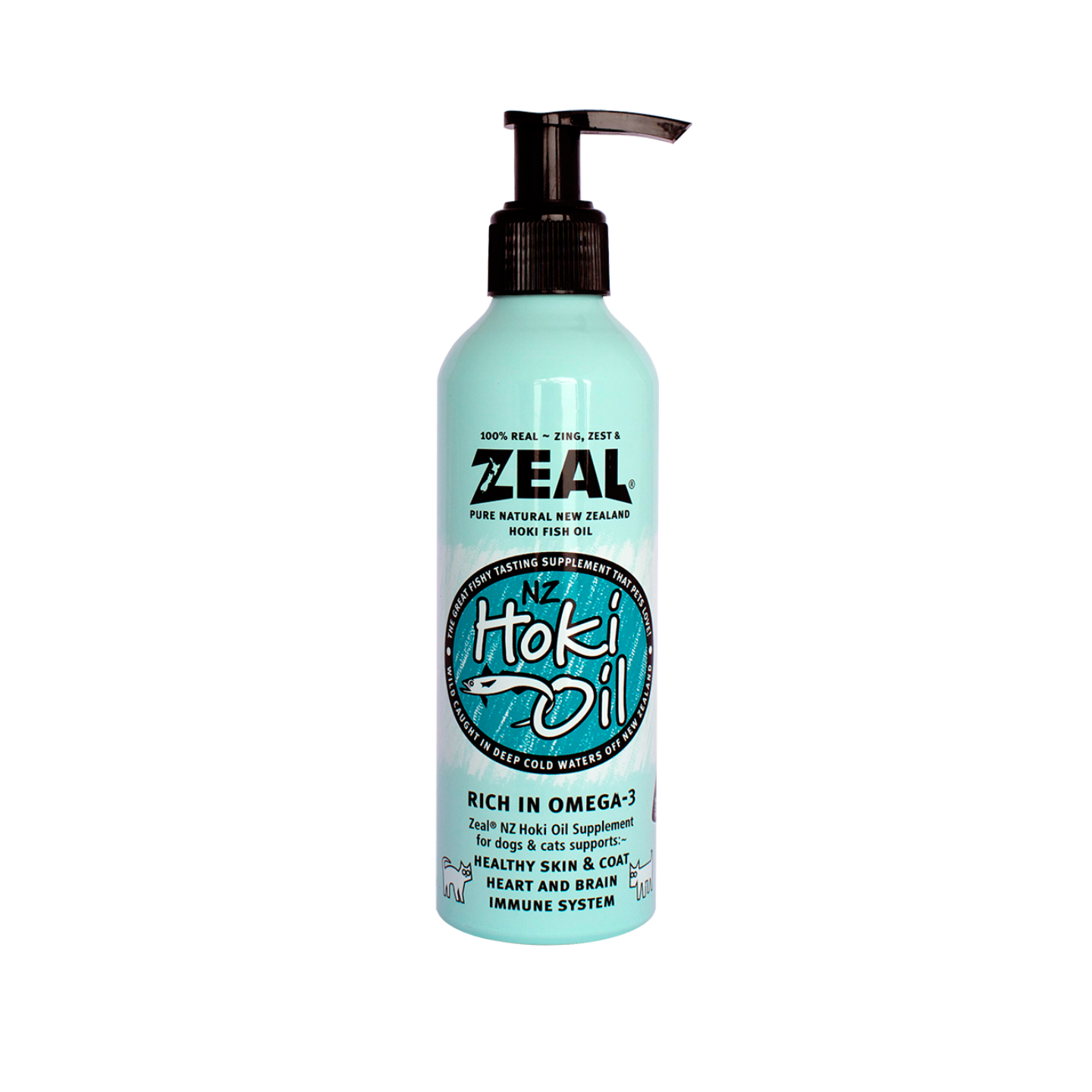 Zeal Pure Natural New Zealand Hoki Fish Oil (225ml)
