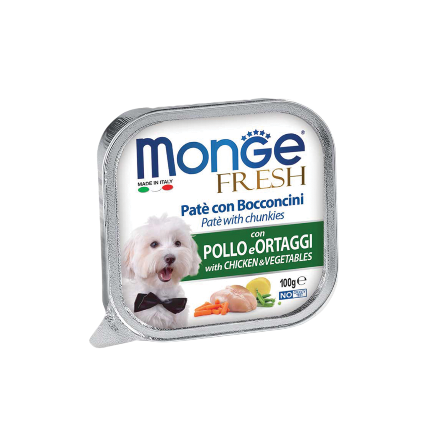 Monge Fresh Paté and Chunkies with Chicken and Vegetables (100g) 16 pack