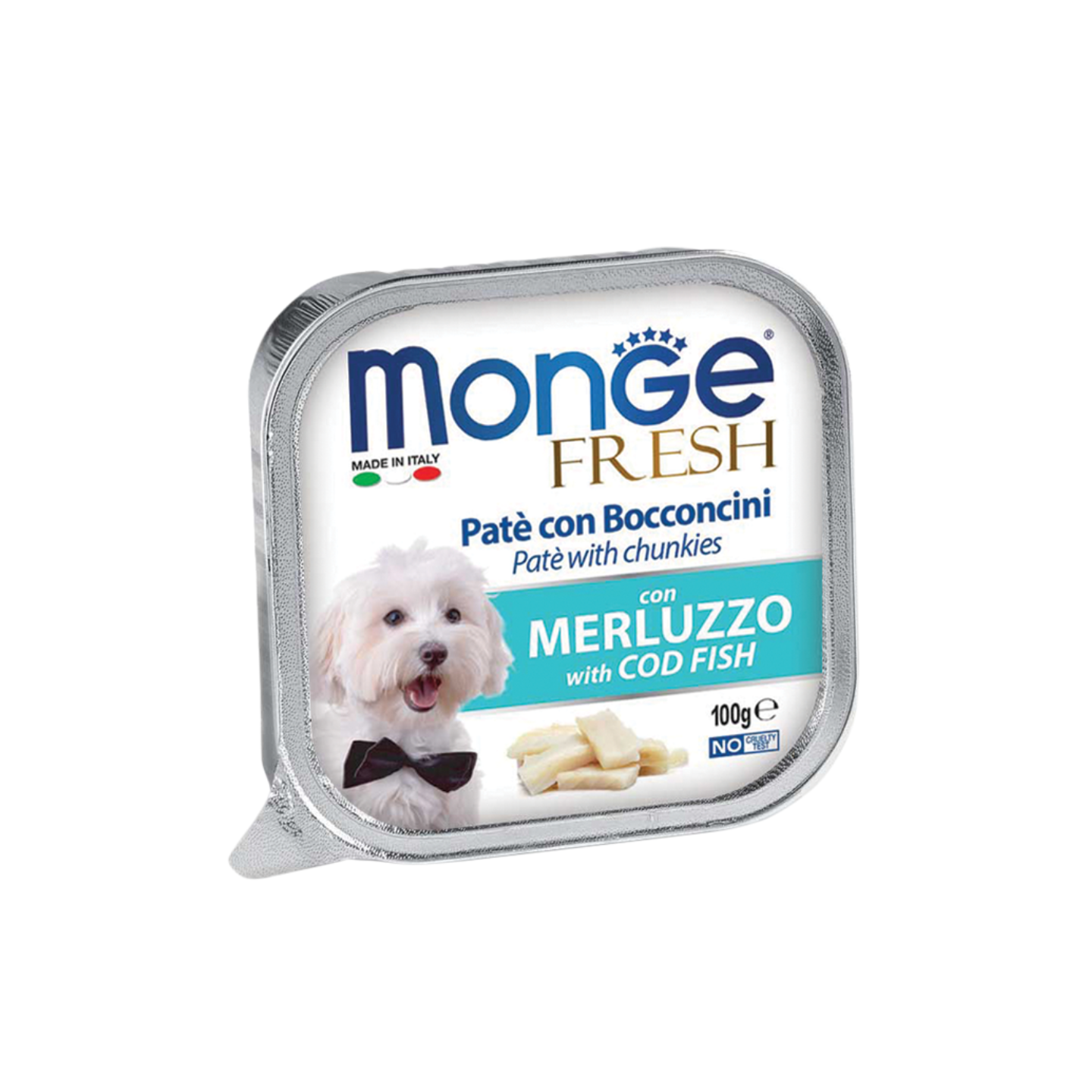 Monge Fresh Paté and Chunkies with Codfish (100g) 16 pack