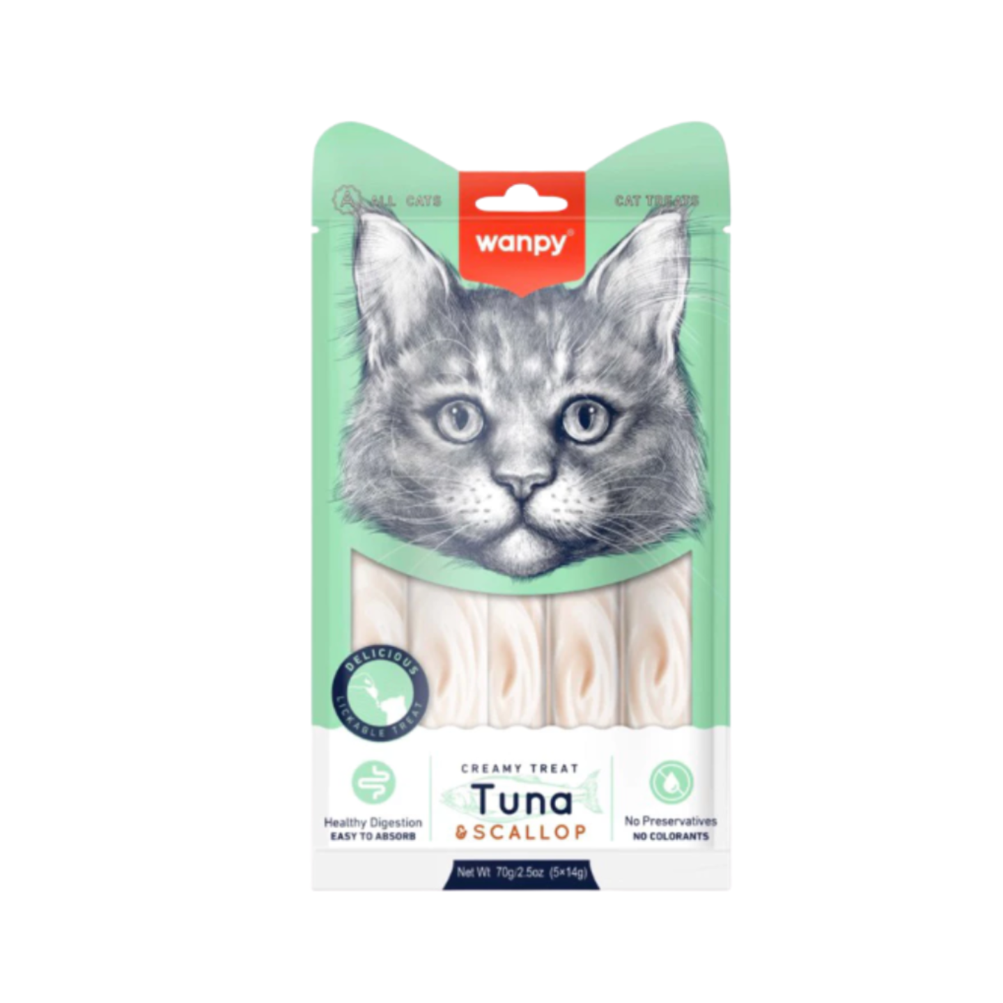 Wanpy Creamy Tuna & Scallop 14g x 5 sticks