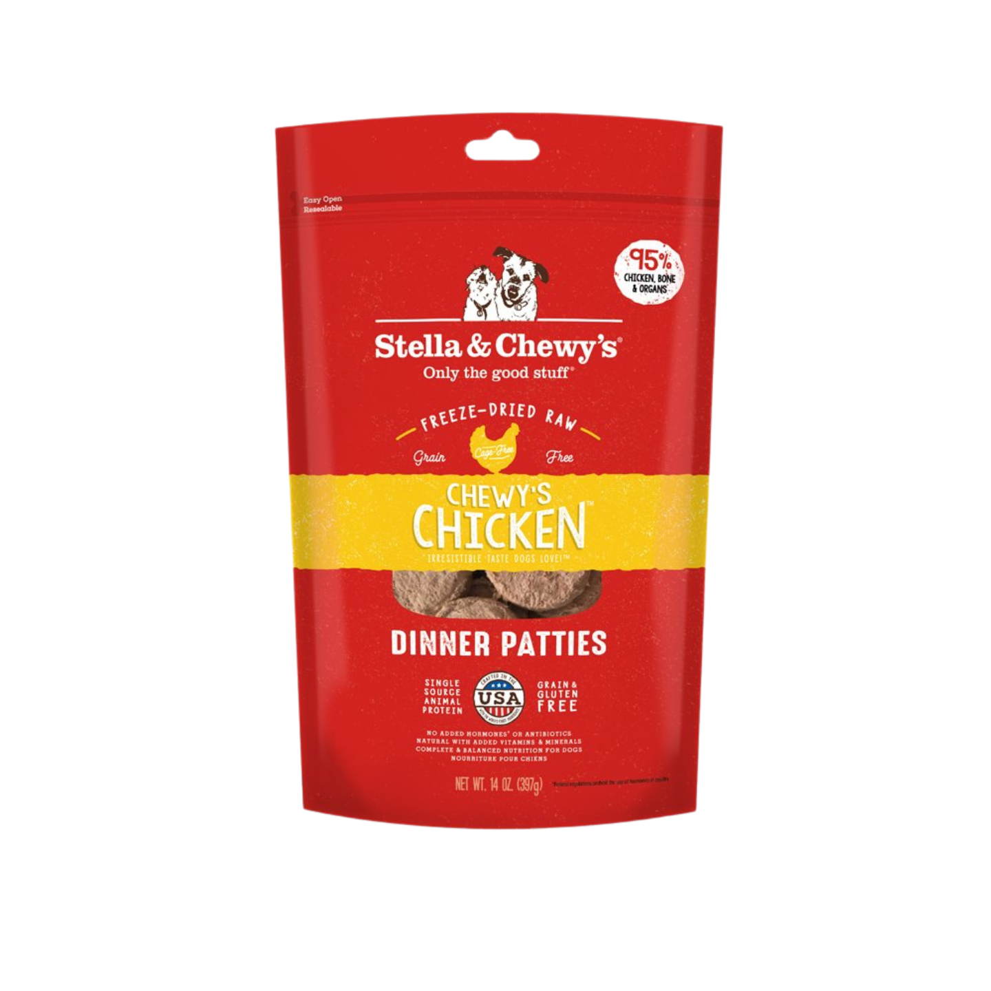 Stella & Chewy’s Dog Freeze-Dried Dinner Patties Chewy’s Chicken 14oz