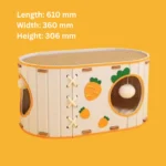 Double-Layer Cute Carrot Cat House Cat Nest Cat Tunnel Cat Tree Hole Cat Scratching Board Cat Climbing Frame - Image 3