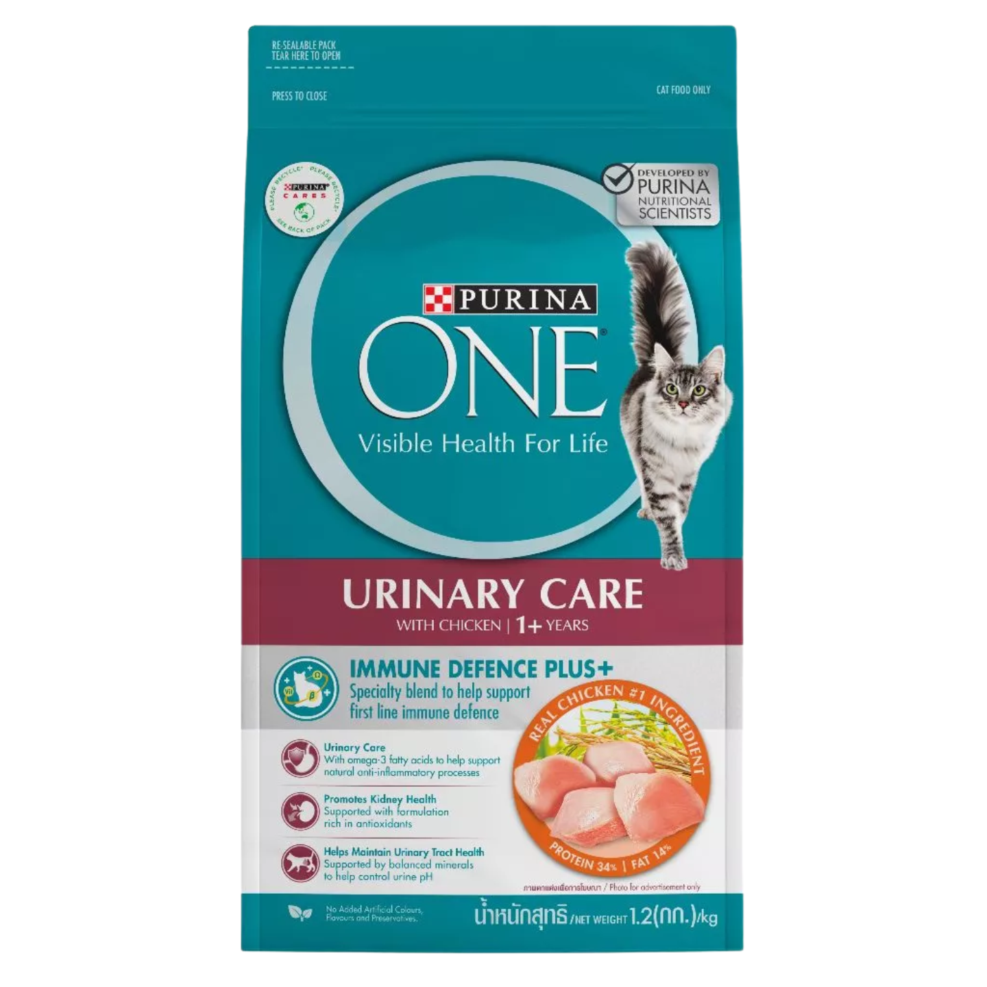 Purina One Urinary Care Dry Cat Food (1.2kg)