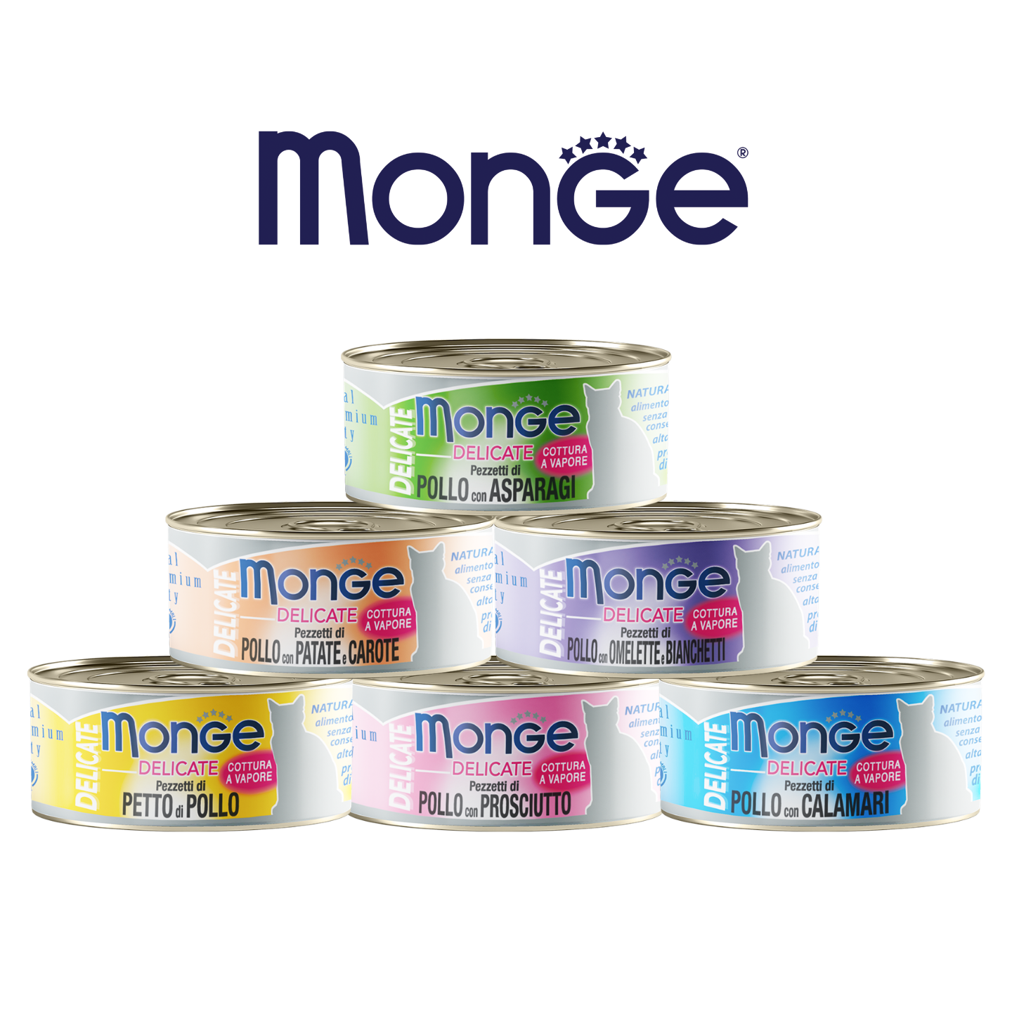 Monge Cat Delicate Mix Flavours 80g